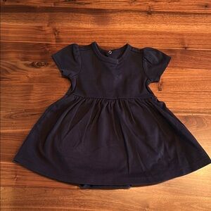 Primary Black A-Line Puff Sleeve Dress